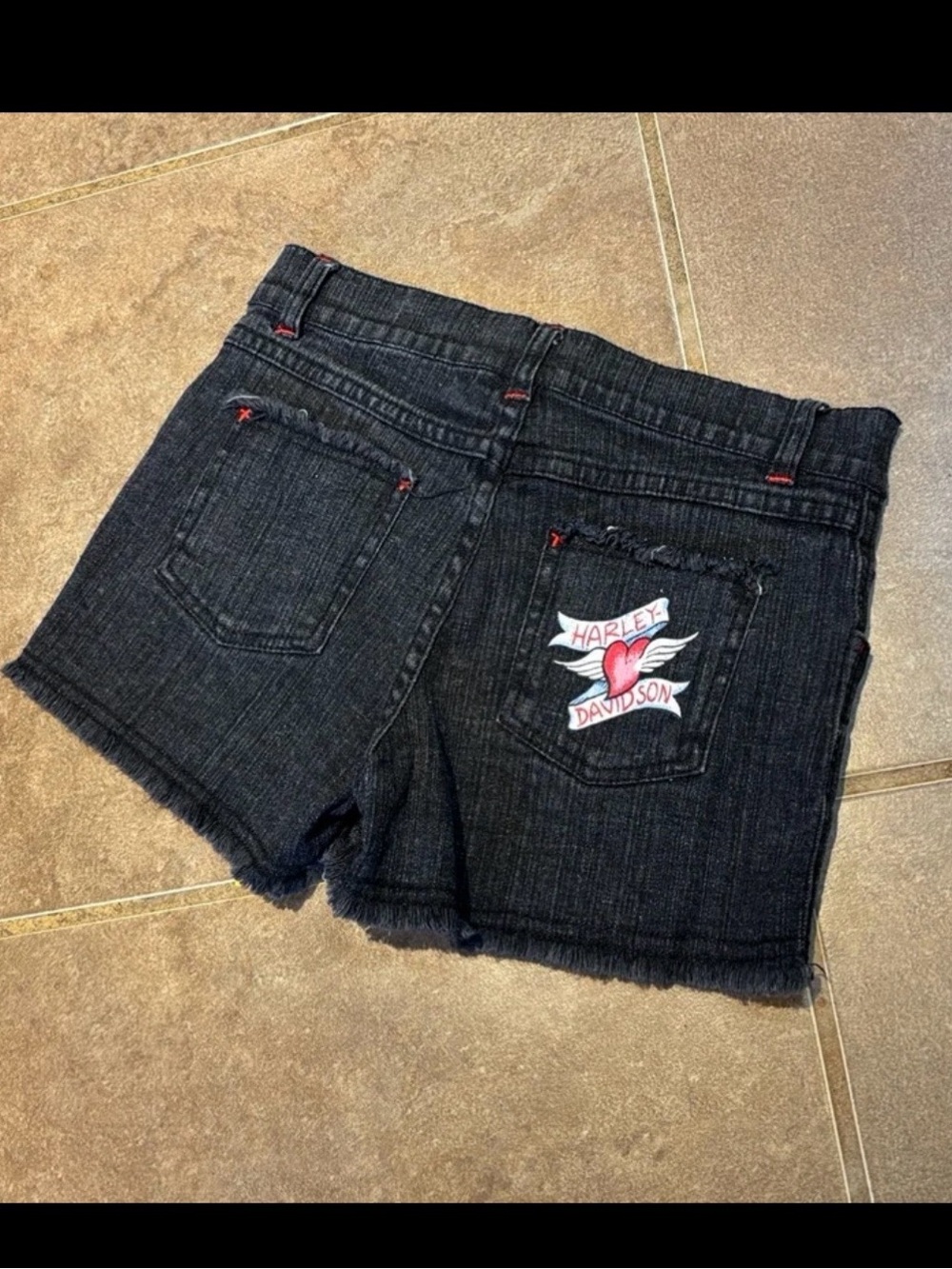 Harley Davidson Jean Shorts! Youth 12